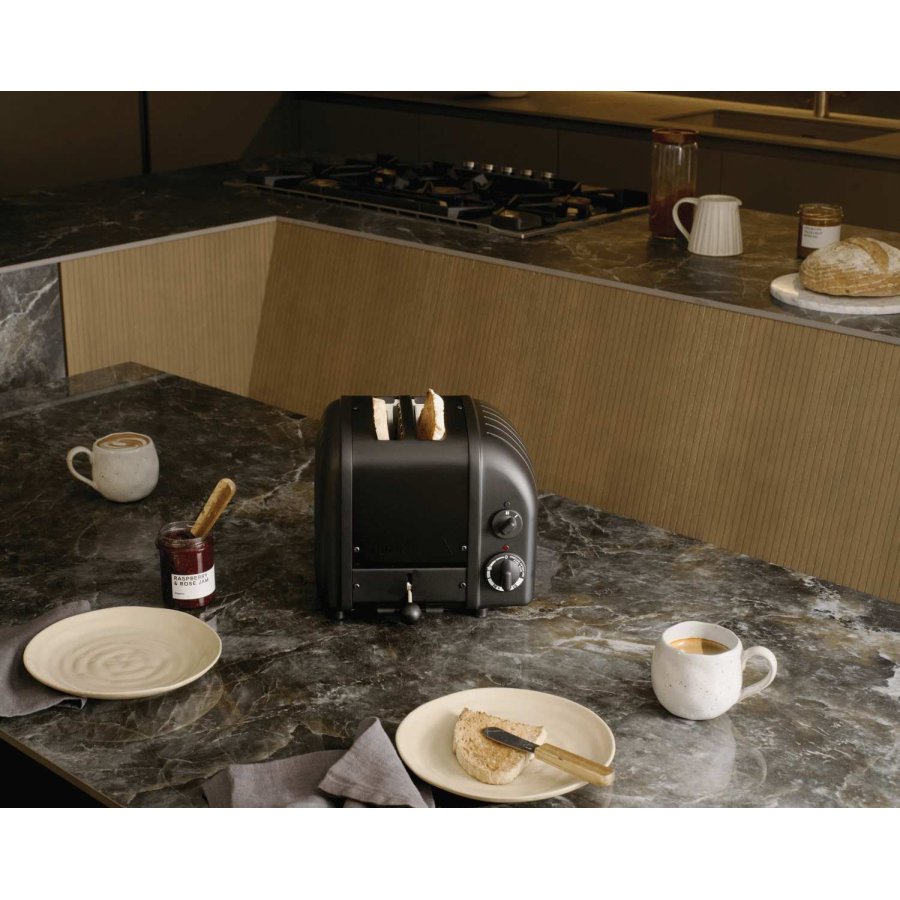 Dualit Classic Newgen Toaster 2 Slice, Mattschwarz