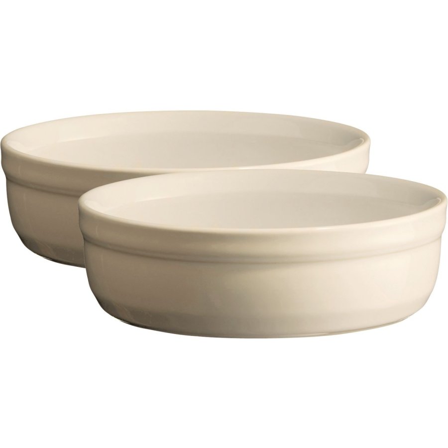 Emile Henry Ramekin 2 stk. �13 cm, Creme