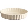 Emile Henry T�rteform �24 cm, Creme