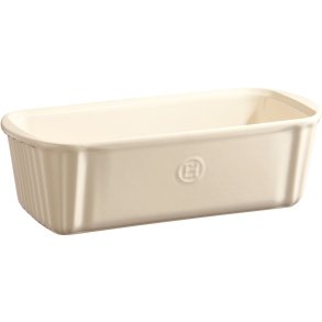 Emile Henry Kageform 13x31 cm, Creme