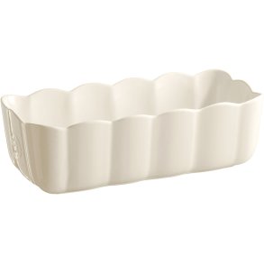 Emile Henry Madeleine Br�dform 13,5x29 cm, Creme