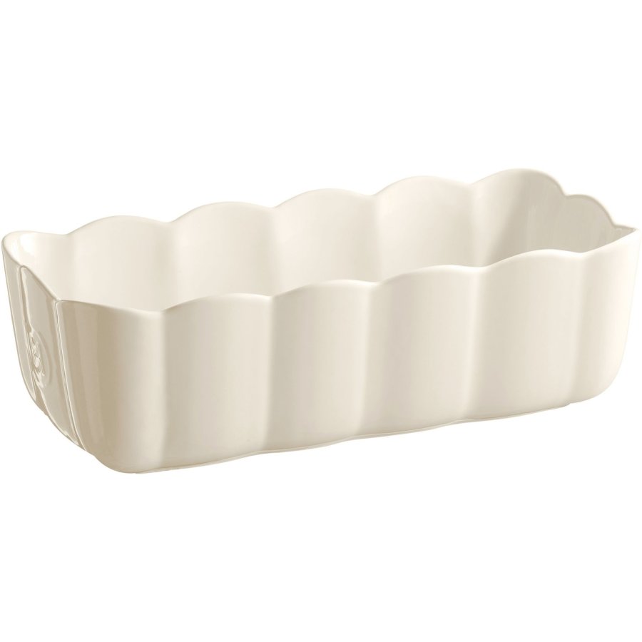 Emile Henry Madeleine Br�dform 13,5x29 cm, Creme