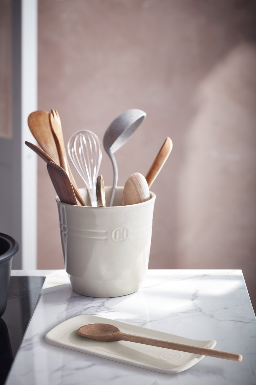Emile Henry Redskabskrukke H16,5 cm, Cream