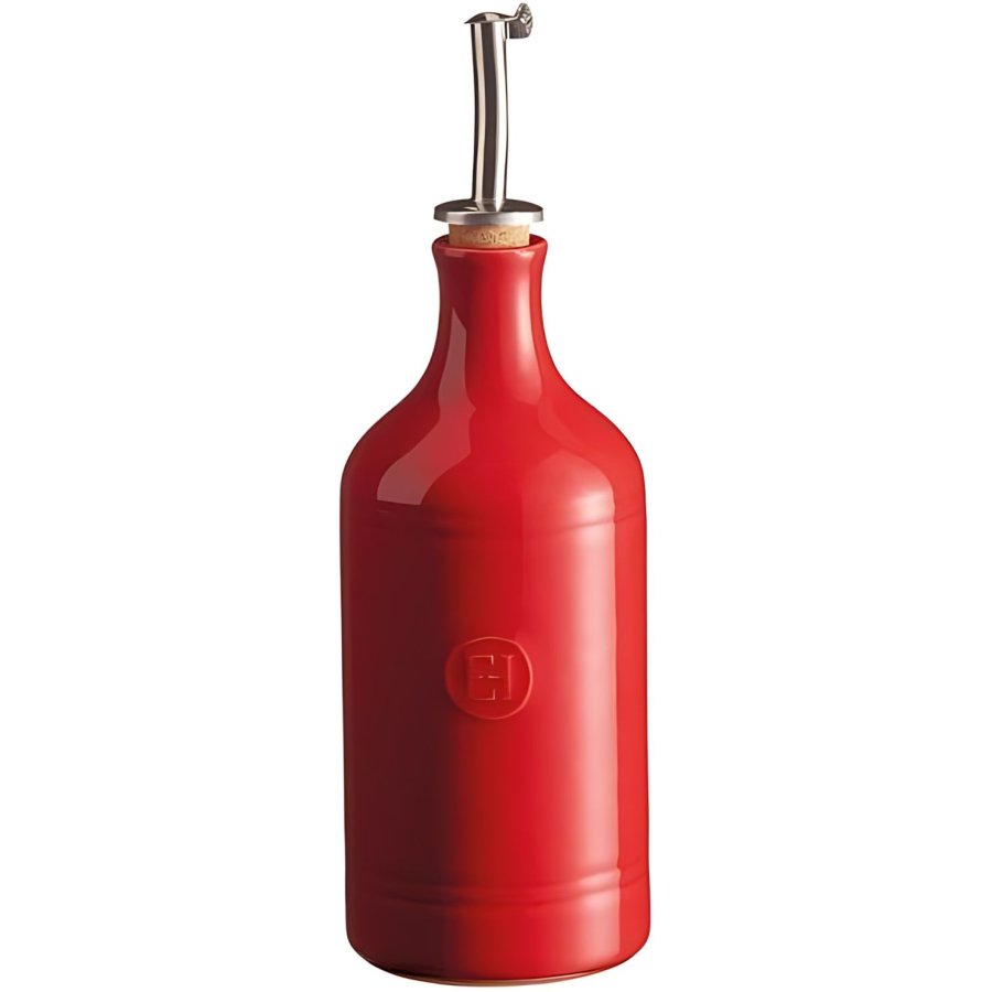 Emile Henry Olieflaske H�j 400 ml, R�d