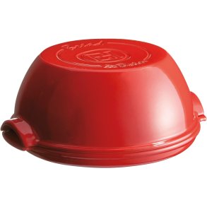 Emile Henry Br�dform 29,5x32,5 cm, R�d