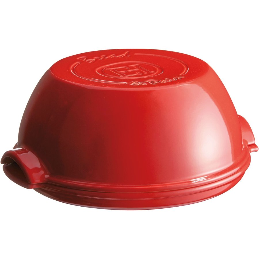 Emile Henry Br�dform 29,5x32,5 cm, R�d