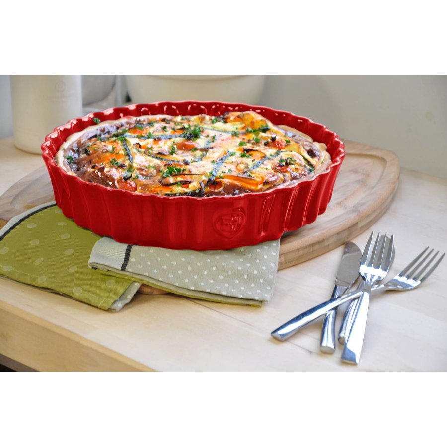 Emile Henry T�rteform �24 cm, R�d