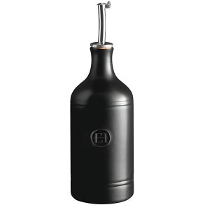 Emile Henry Olieflaske H�j 400 ml, Sort