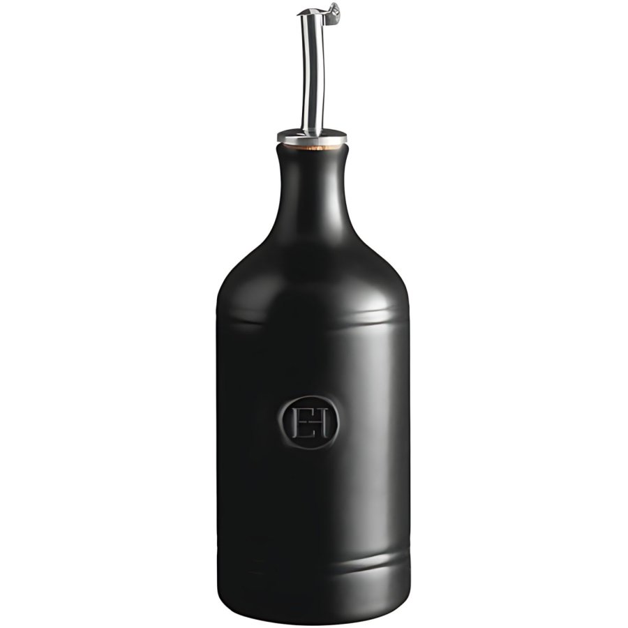 Emile Henry Olieflaske H�j 400 ml, Sort