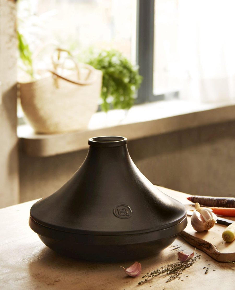 Emile Henry Tagine �27 cm, Sort
