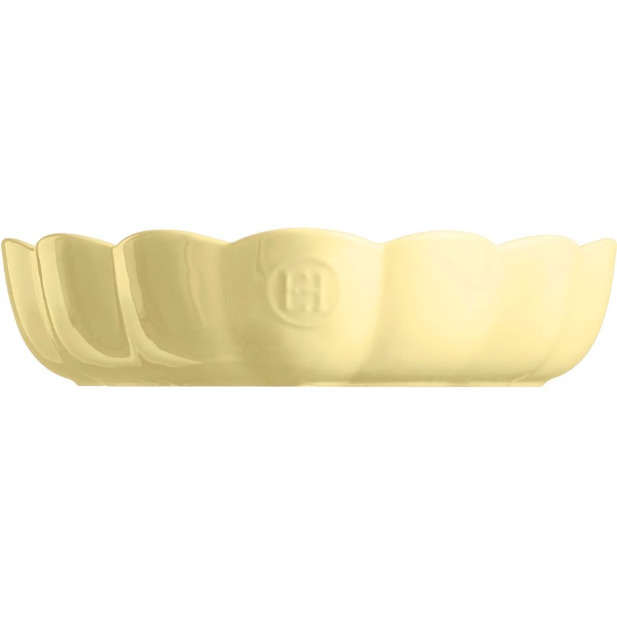 Emile Henry Madeleine Bageform Hjerteformet 24,5x26,5 cm, Vanilje