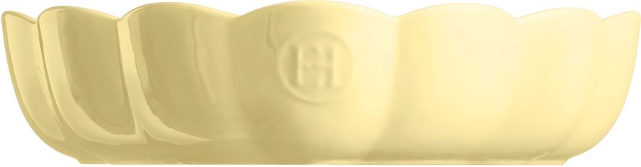 Emile Henry Madeleine Bageform Hjerteformet 24,5x26,5 cm, Vanilje
