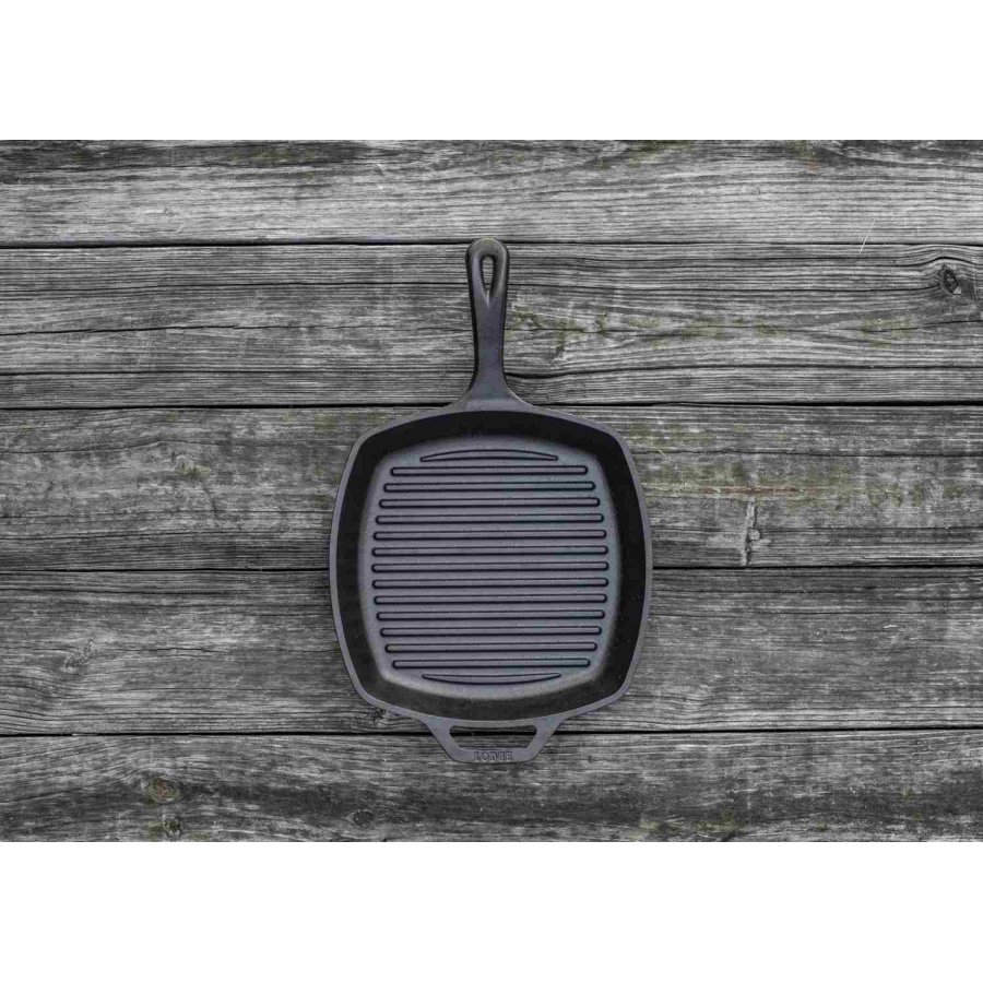 Lodge Classic Collection Grillpande 27 cm, Sort