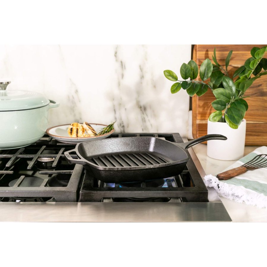 Lodge Classic Collection Grillpande 27 cm, Sort