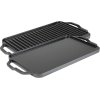 Lodge Classic Collection Grillplade Vendbar 25x50 cm, Sort
