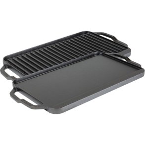 Lodge Classic Collection Grillplatte Wendbar 25x50 cm, Schwarz
