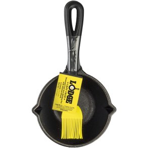 Lodge Sovsegryde m. Silikonepensel 23 cm, Sort