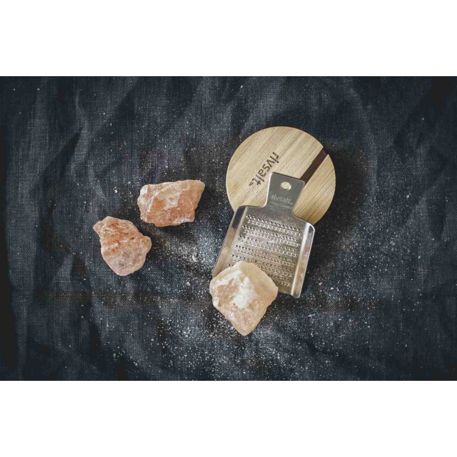 Rivsalt Salzstein mit Reibe 40 g, Original Himalaya