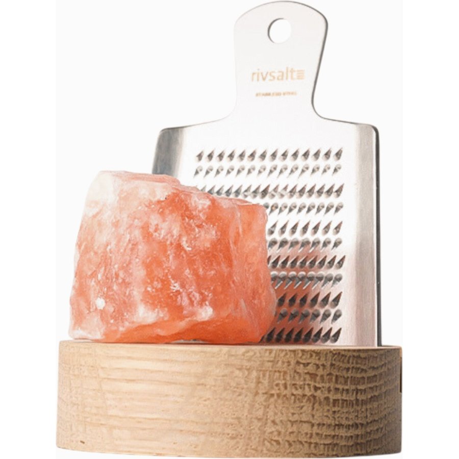 Rivsalt Salzstein mit Reibe 40 g, Original Himalaya