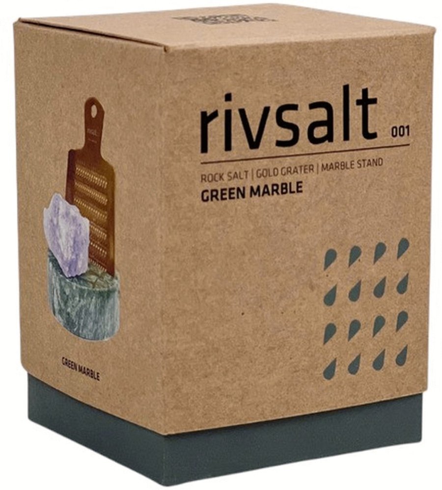 Rivsalt Salzstein mit Reibe 40 g, Persian Blue