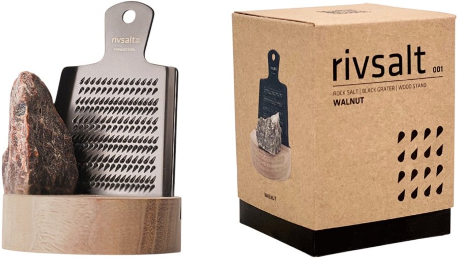 Rivsalt Salzstein mit Reibe 40 g, Kala Namak