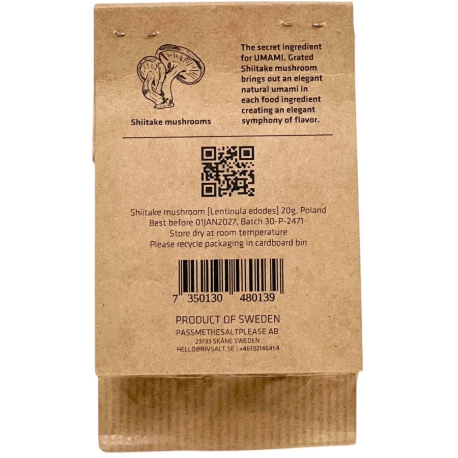 Rivsalt Umami Shiitake-svampe Refill 20 g