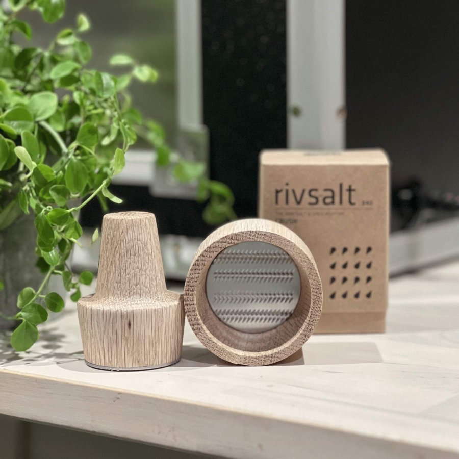 Rivsalt Crush Minikvern H6,6 cm, Edelstahl/Eiche