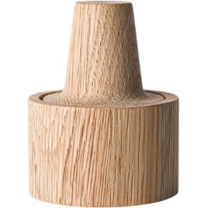 Rivsalt Crush Mini-molen H6,6 cm, Roestvrij Staal/Eiken