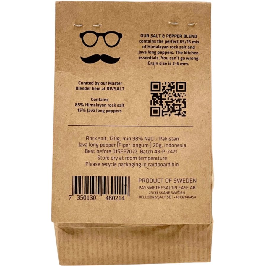 Rivsalt Salz- und Pfeffermischung Refill 140 g