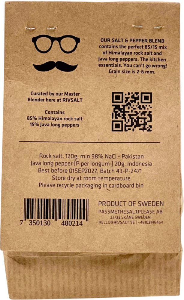 Rivsalt Salz- und Pfeffermischung Refill 140 g