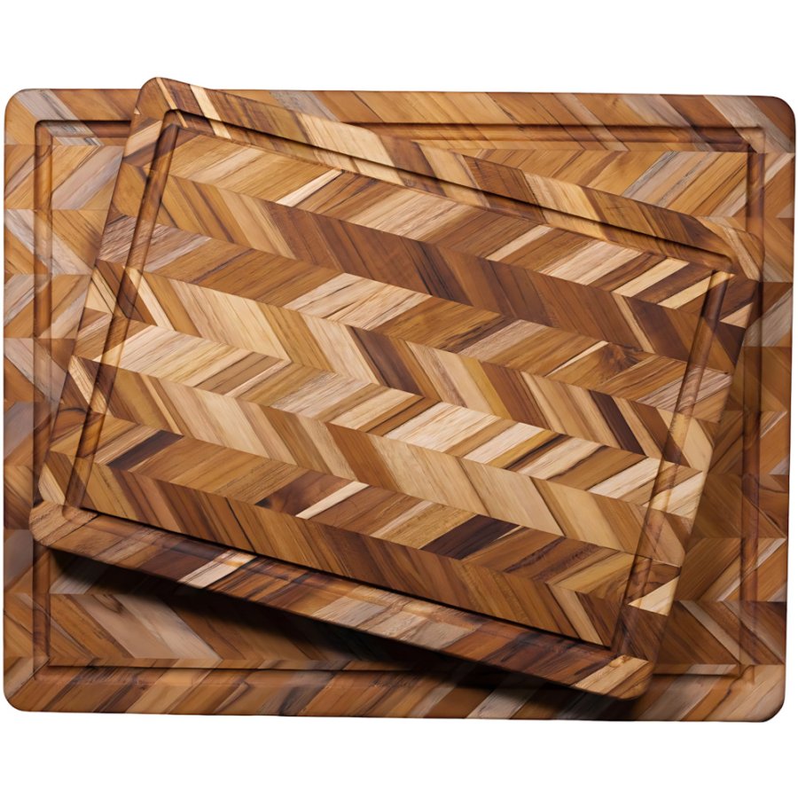 Teakhaus Herringbone Schneidebrett 41x51 cm, Teak