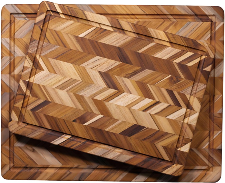 Teakhaus Herringbone Schneidebrett 41x51 cm, Teak