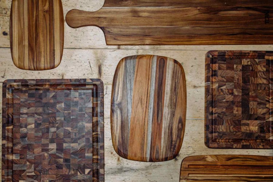 Teakhaus Scandi End Grain Schneidebrett 26x36 cm, Teak