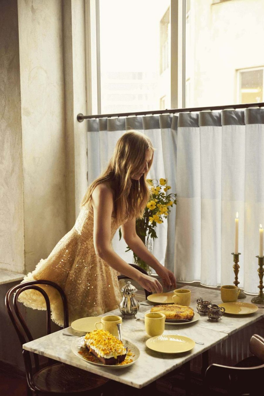 aida Confetti Tallerken 21 cm, Gul