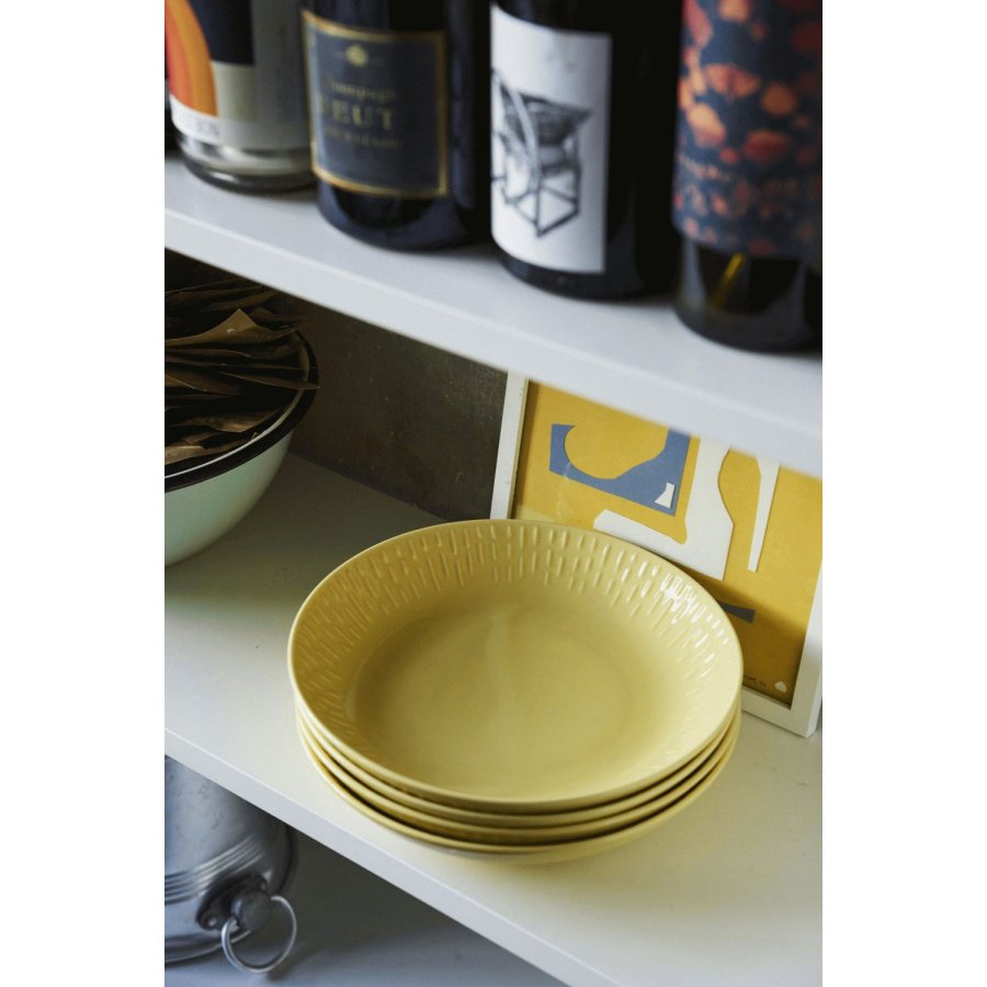 aida Confetti Pastatallerken 23 cm, Gul