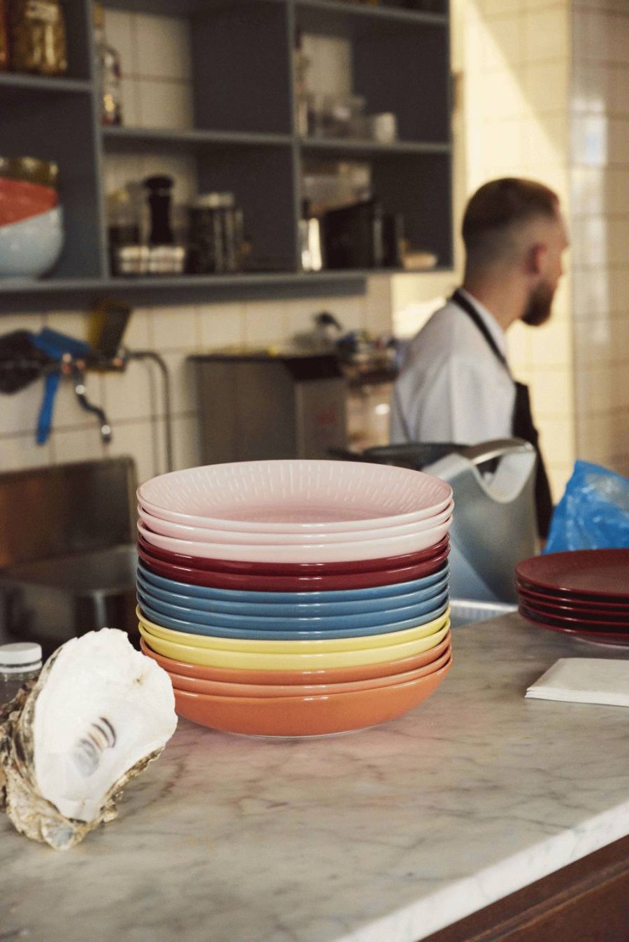 aida Confetti Pastatallerken 23 cm, Orange