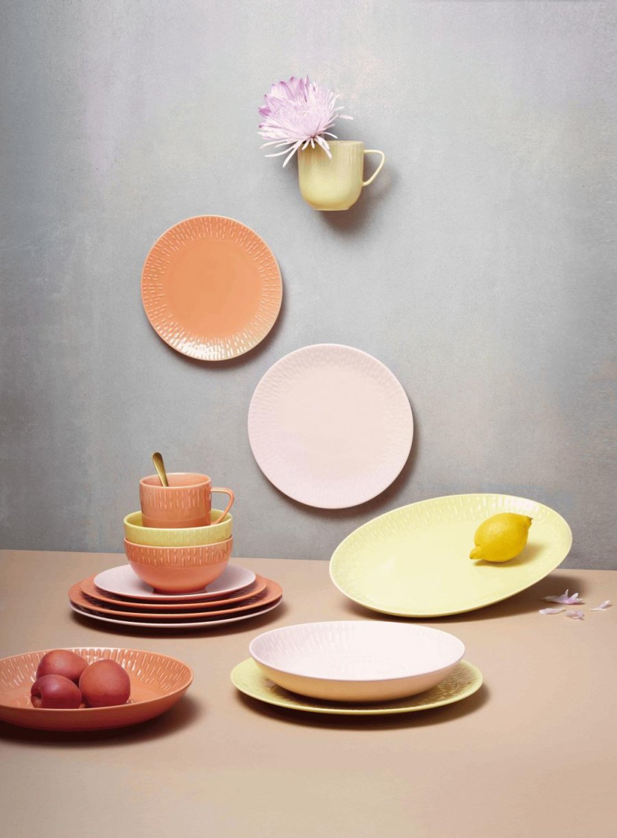 aida Confetti Pastatallerken 23 cm, Orange