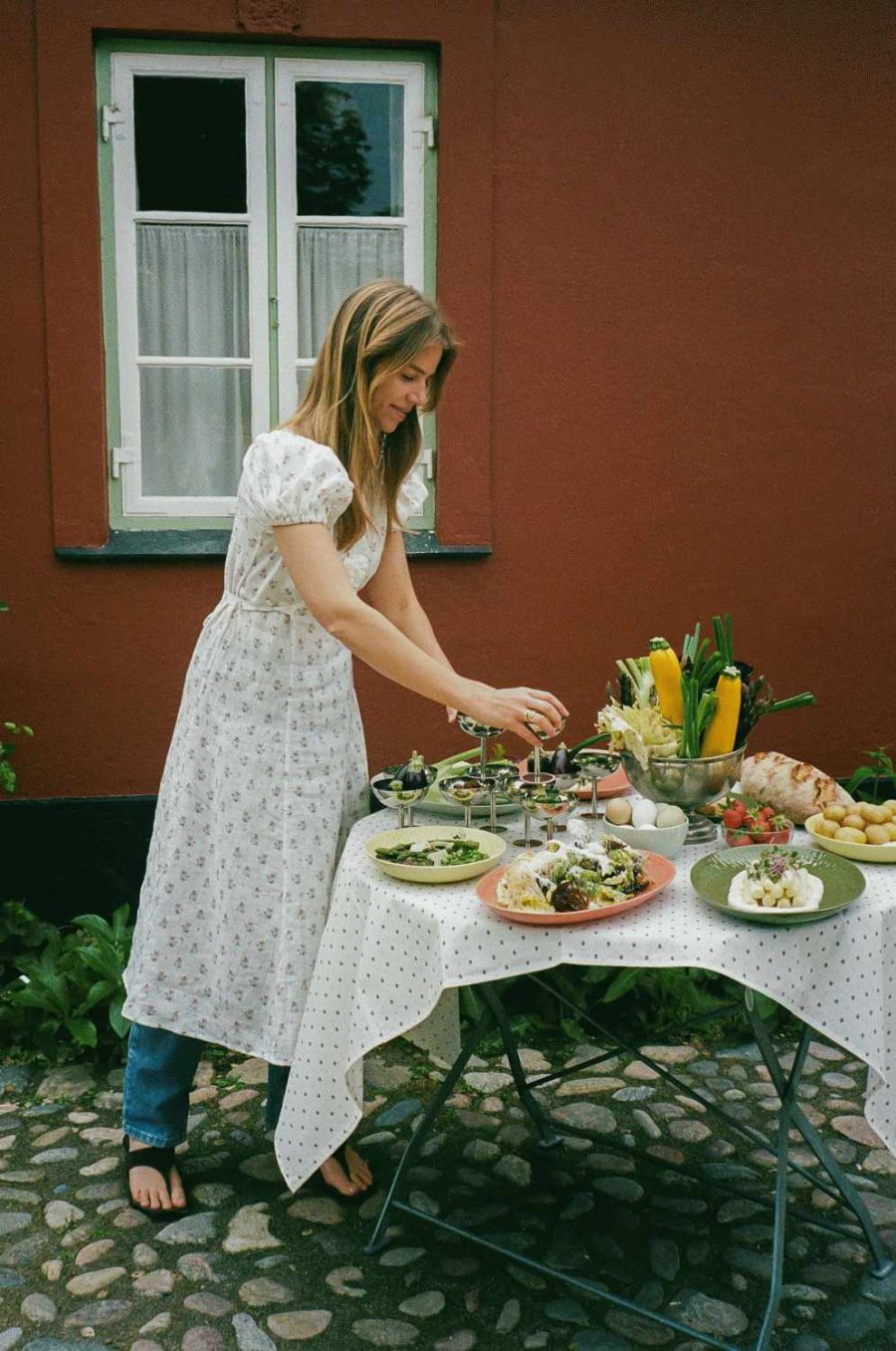 aida Confetti Serveringsfad 36,8 cm, Orange