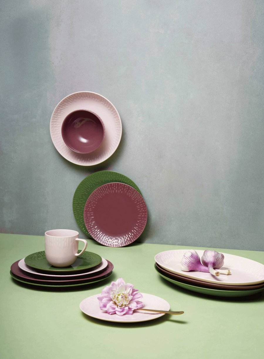 aida Confetti Tallerken 21 cm, Bordeaux