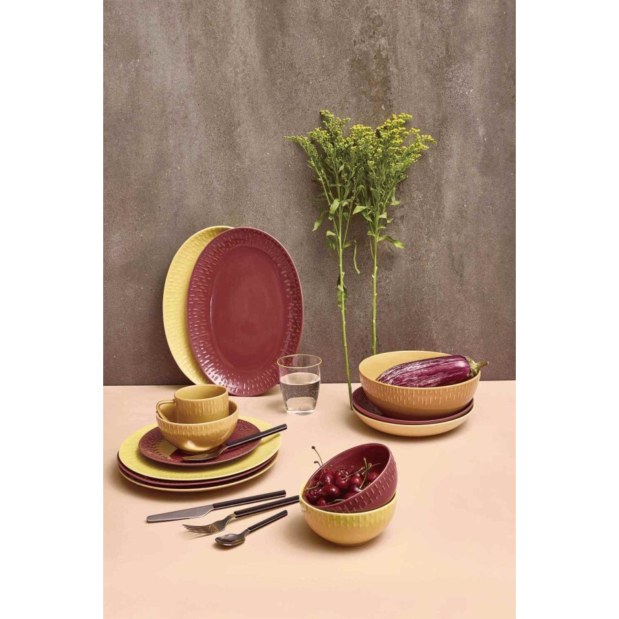 aida Confetti Sk�l �14 cm, Bordeaux