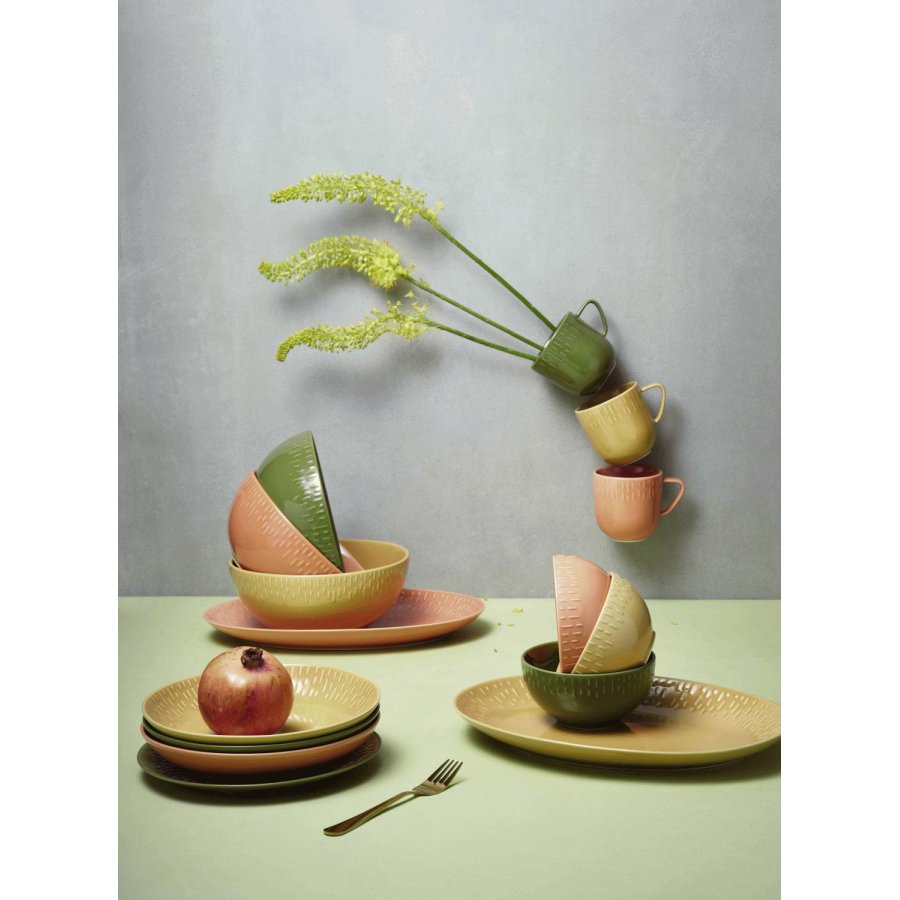 aida Confetti Pastatallerken 23 cm, Mustard