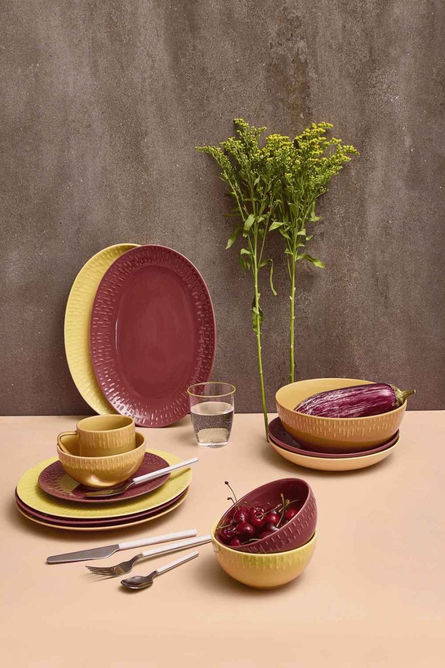 aida Confetti Sk�l �14 cm, Mustard