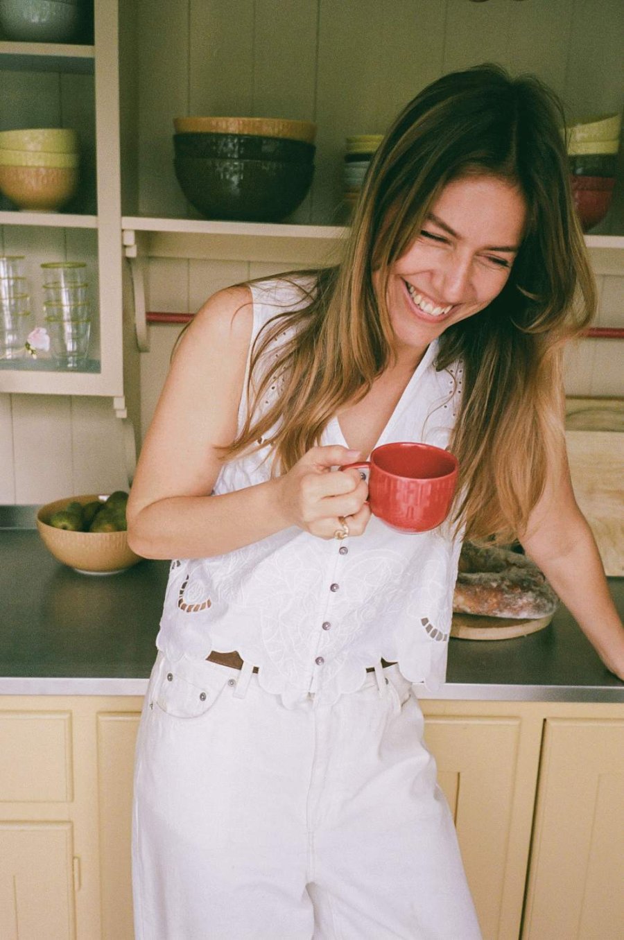 aida Confetti Sk�l �24,5 cm, Mustard