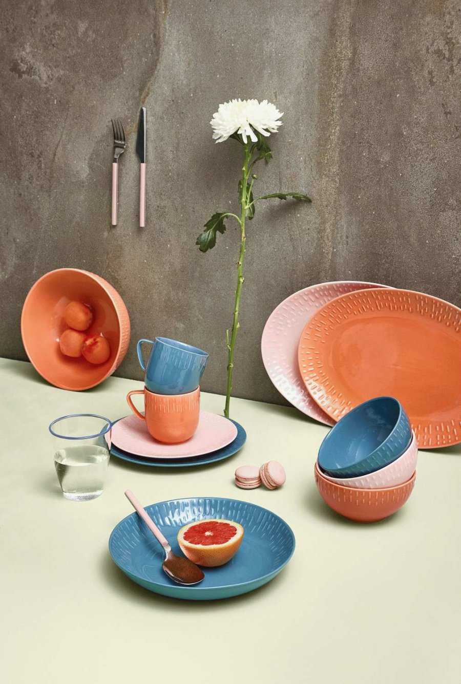 aida Confetti Pastatallerken 23 cm, M�rkebl�