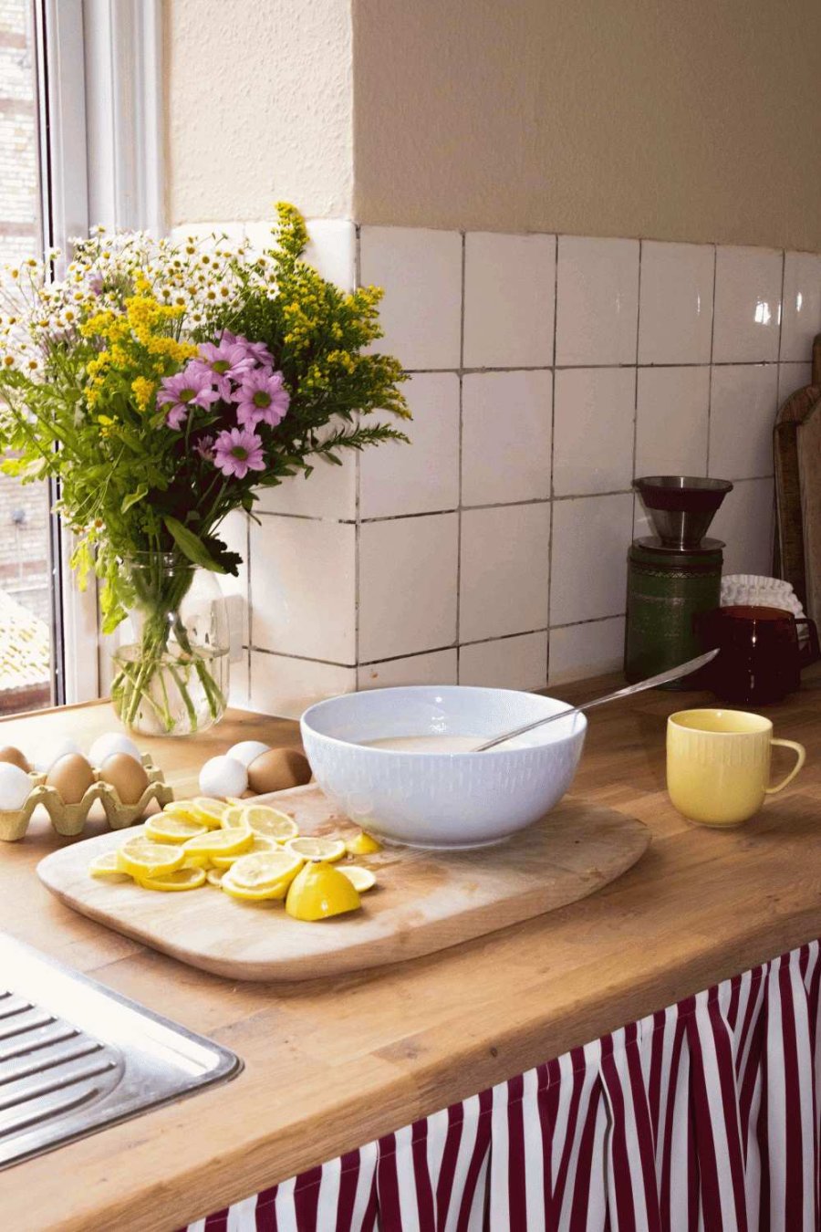 aida Confetti Sk�l �24,5 cm, Lysebl�