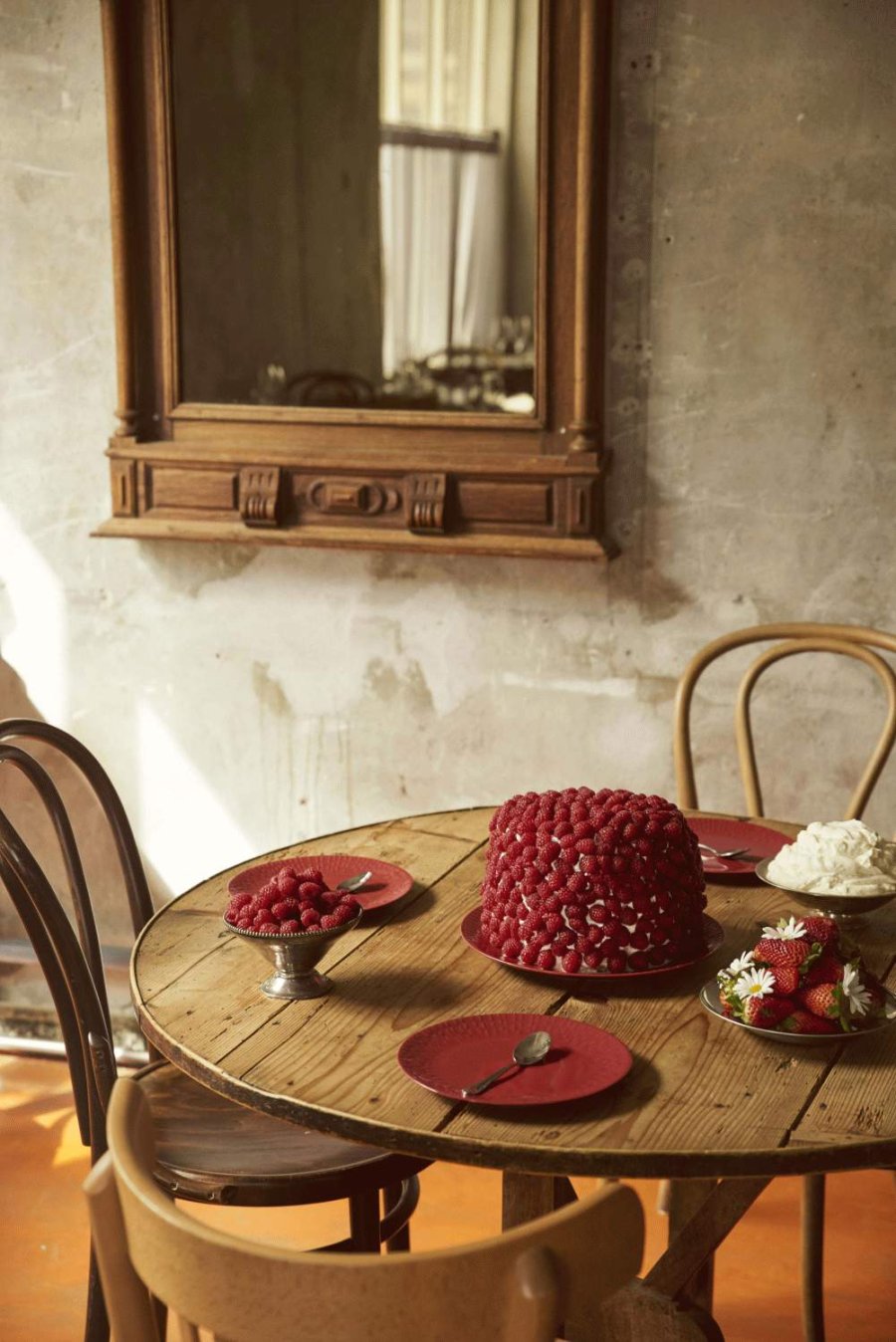 aida Confetti Tallerken 21 cm, R�d