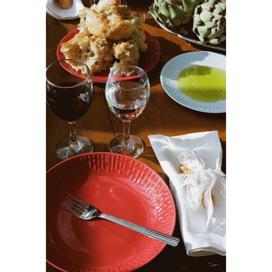 aida Confetti Pastatallerken 23 cm, R�d