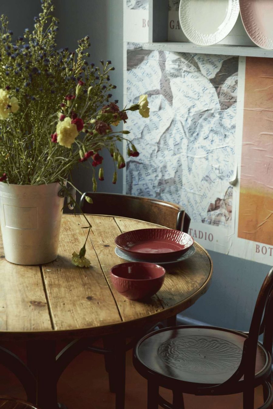 aida Confetti Sk�l �14 cm, R�d