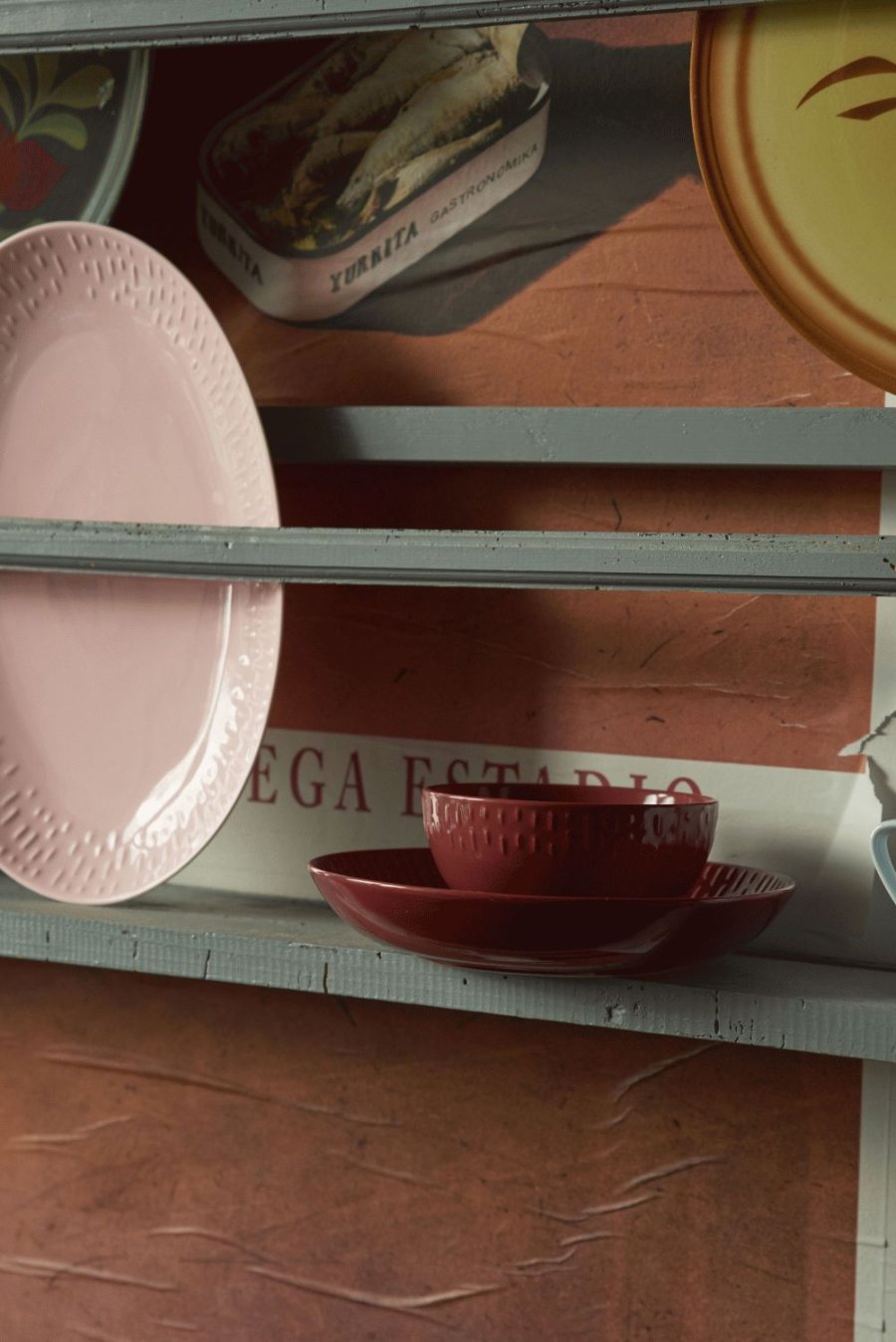 aida Confetti Sk�l �14 cm, R�d