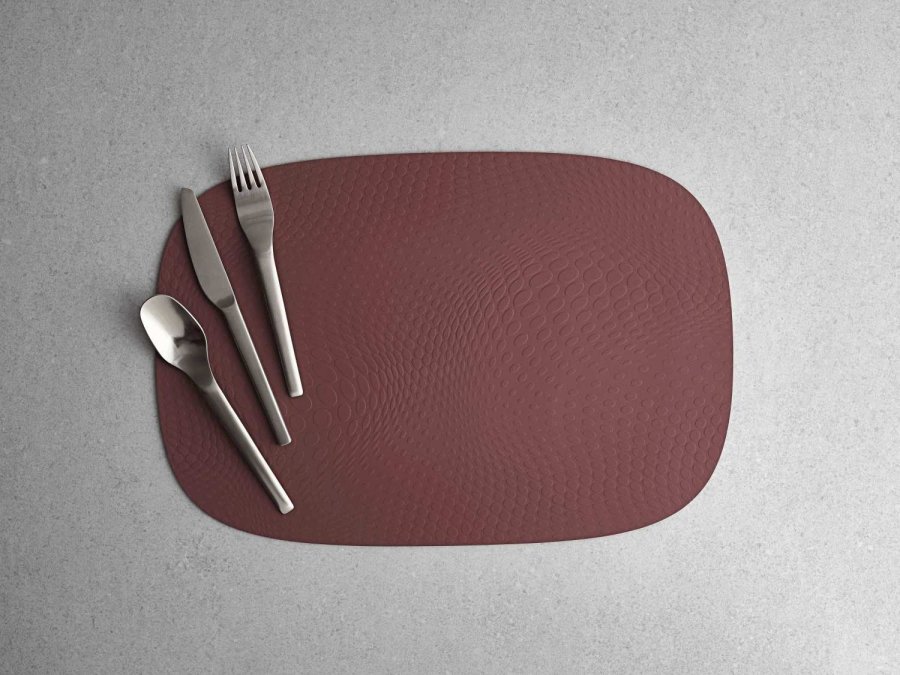 aida Karim Rashid D�kkeserviet 30,6x45 cm, Bordeaux